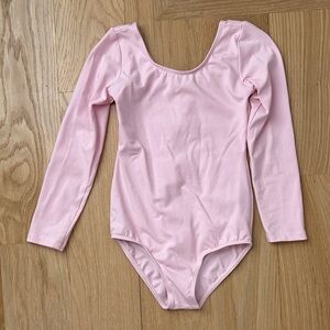 Danz N Motion Little Girls’ Pink Long Sleeve Leotard